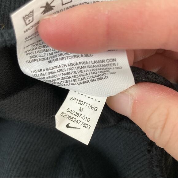 Nike Black Full Zip Sweatshirt Sz M Style 542267-010 - Picture 5 of 6